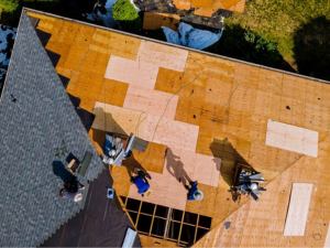 Installation of hurricane-resistant materials by Wesco Roofing in Kingwood.