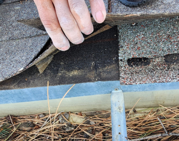 Hurricane season roof inspection in Atascocita